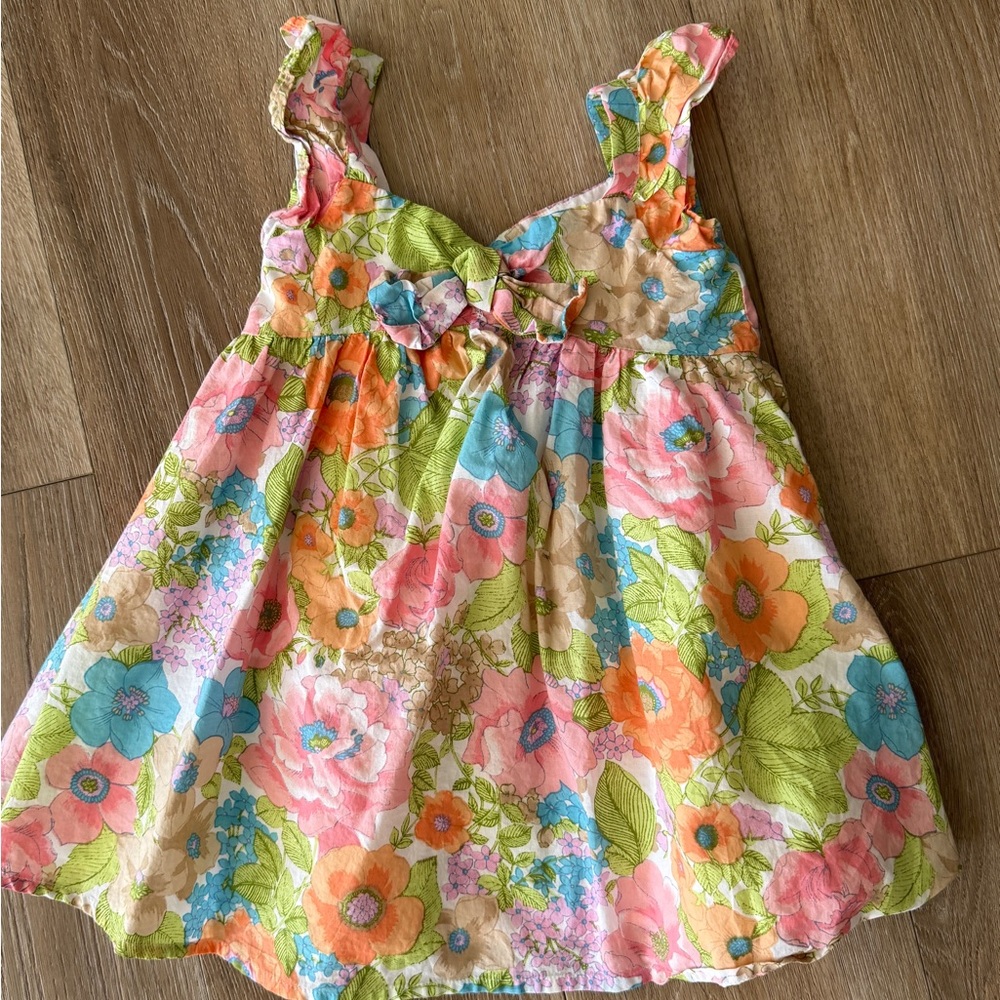 Janie and Jack Bright Spring Floral Dress 18-24m